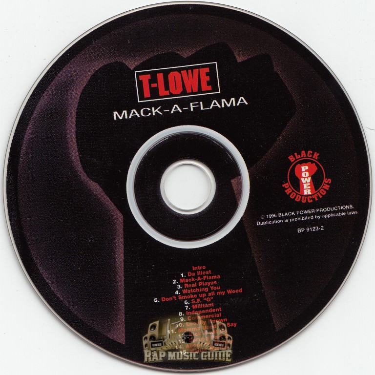 T-Lowe - Mack-A-Flama: 1st Press. CD | Rap Music Guide